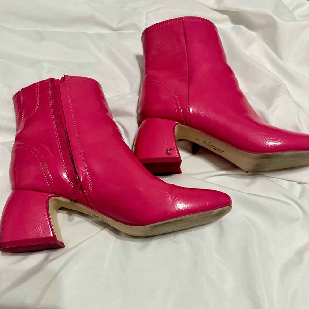 60’s Style Pink Sam Edelman Ankle Boots